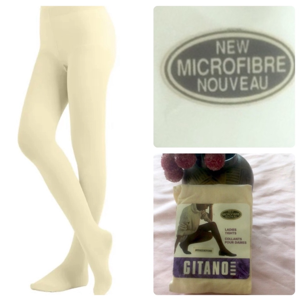 🇨🇦 MICROFIBRE LADIES TIGHTS - IVORY/PEARL